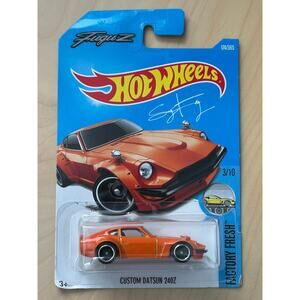 Hot Wheels Custom Datsun 240Z Orange Factory Fresh Collectible Car